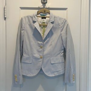 J. Crew Seersucker Blazer